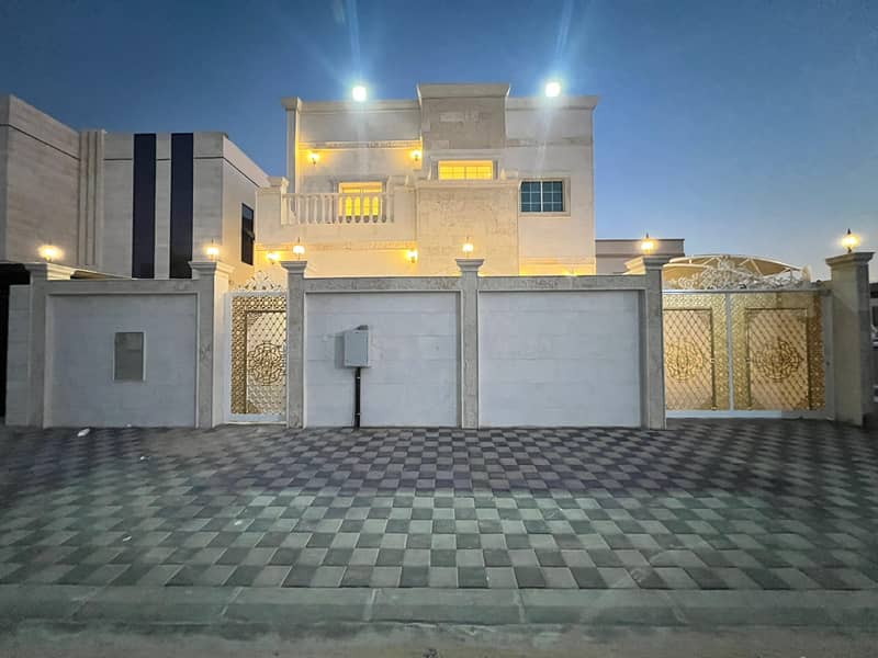 New villa, first inhabitant, for rent, high-end finishes, in Al Zahia, Ajma