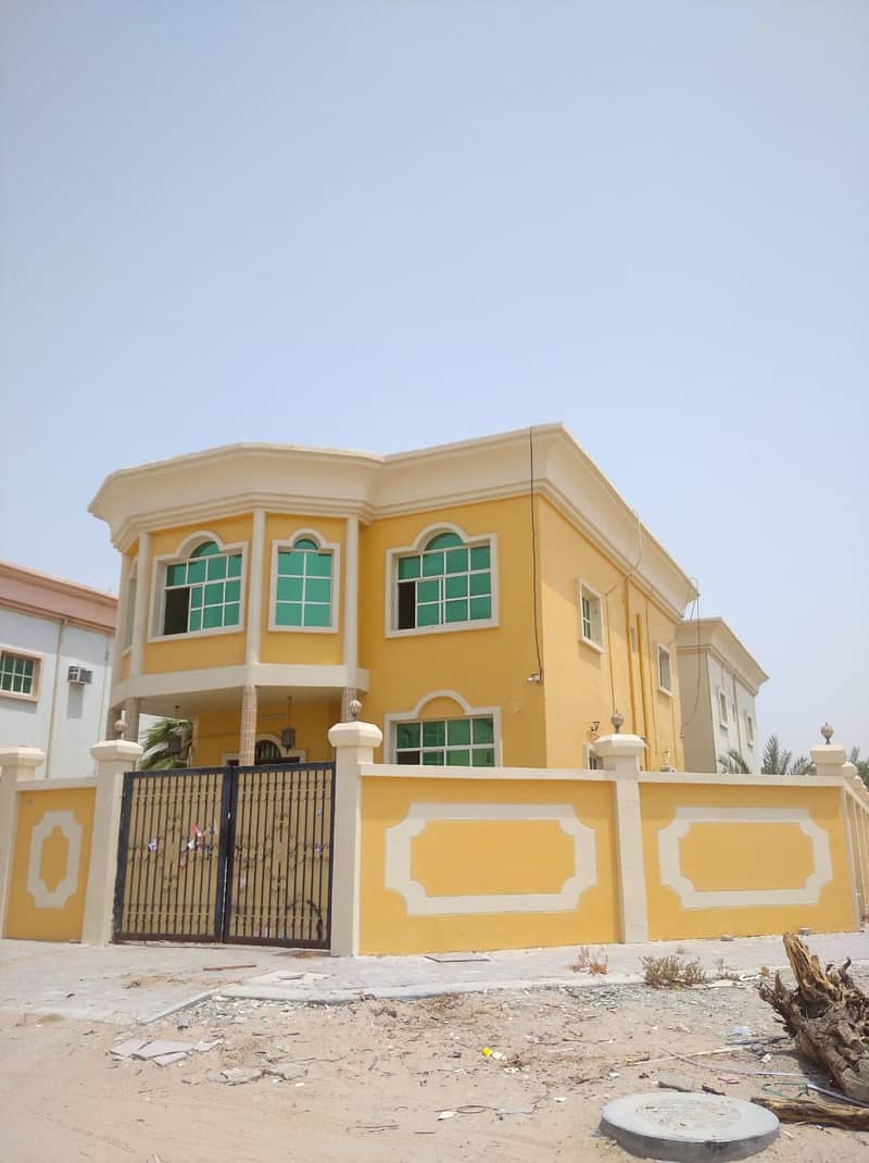 Excellent villa for sale in Al Rawda, with water, electricity and air conditioners