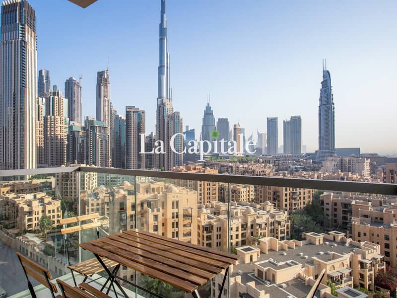 2 Bed + Maid | Exclusive | Burj Khalifa N Pool view