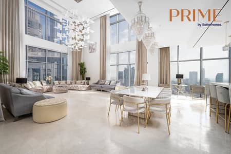 4 Bedroom Penthouse for Rent in Downtown Dubai, Dubai - Bright | Panoramic Views | Fully Furnished