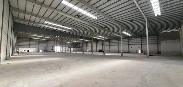 Warehouse for Rent in Emirates Modern Industrial Area, Umm Al Quwain - shed 67222sq ft with 500KW power @ AED 17/sq ft for Rent