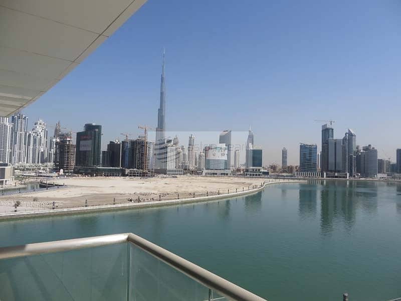 Burj and Canal View |Vacant Soon! |Unfurnished 1BR