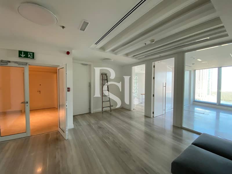 Sea View | Fitted With Glass Partitions I Semi Furnished