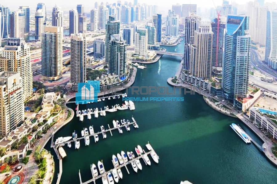 位于迪拜码头，滨海之门，滨海之门1号 4 卧室的顶楼公寓 14000000 AED - 6023657