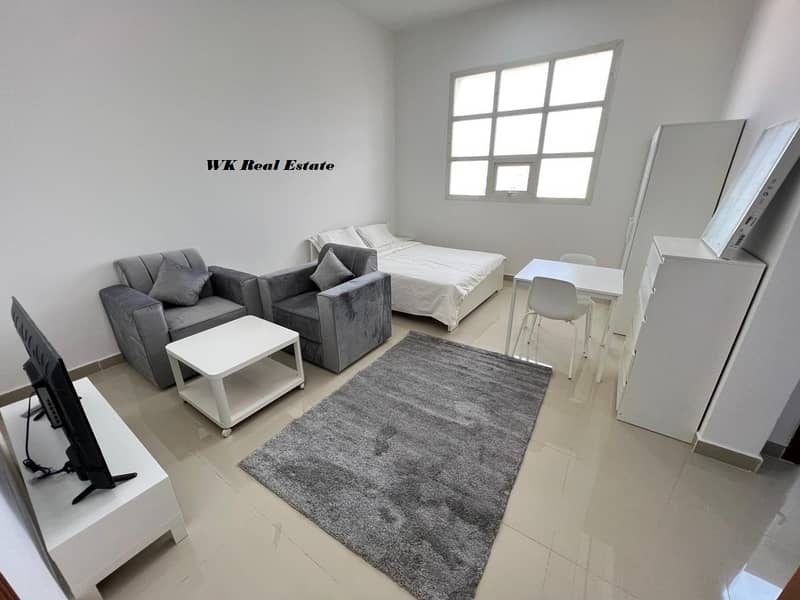 3100 Monthly !! 1st Tenant Studio !! Brand New Furniture !! Luxury Finishing !! Inside Parking In Khalifa City B
