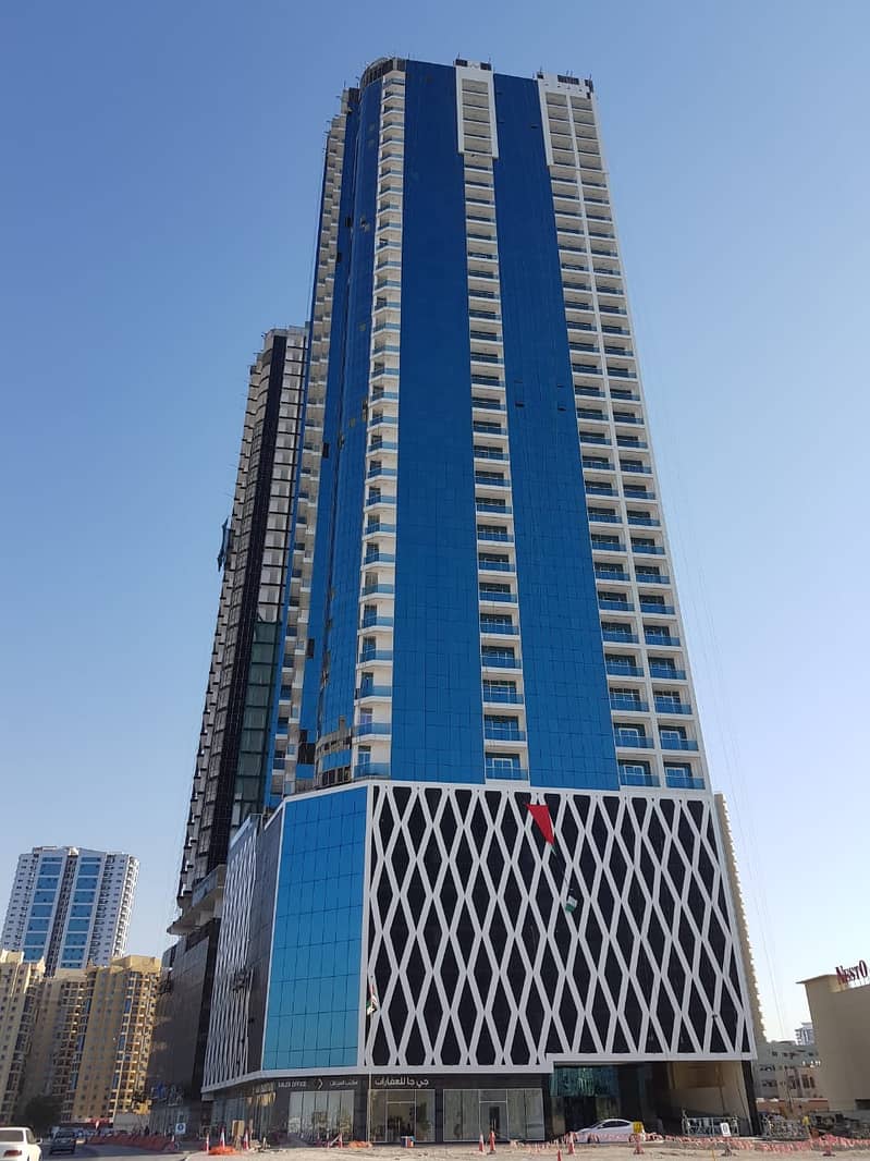 FOR RENT! FULL OPEN VIEW AND SPACIOUS 1BHK IN OASIS TOWER 1, AJMAN!