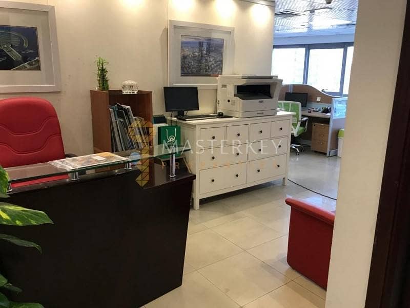 Near Metro Fully Furnished Office in Tecom