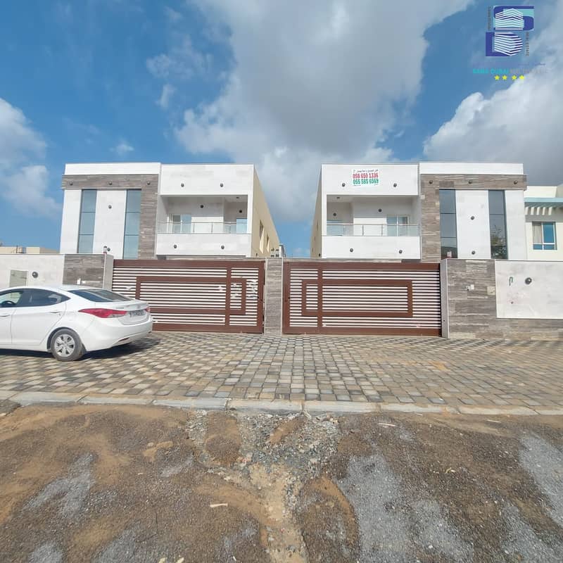 Villa for rent, European finishing, in Ajman, Al Rawda 2 And a very distinctive design, super deluxe finishing
