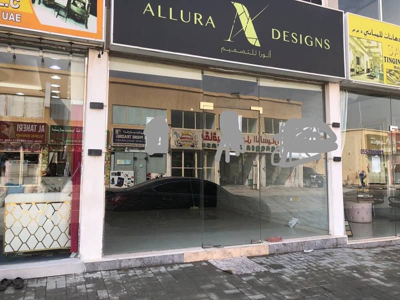 shop for rent ground floor plus mezzanine in Ajman Al ragayeb 1