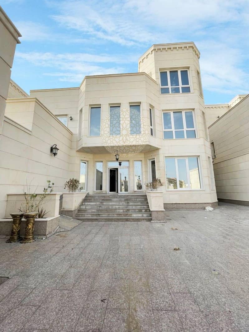 STONE FINISHED SUPER DELUXE 9 MASTER BEDROOM INDEPENDENT CORNER VILLA WITH DRIVER ROOM FOR RENT IN KHALIFA CITY A