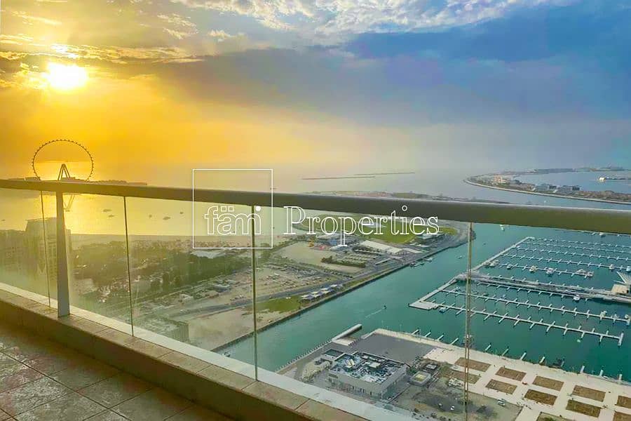 位于迪拜码头，阿联酋皇冠大厦 3 卧室的公寓 950000 AED - 6736924