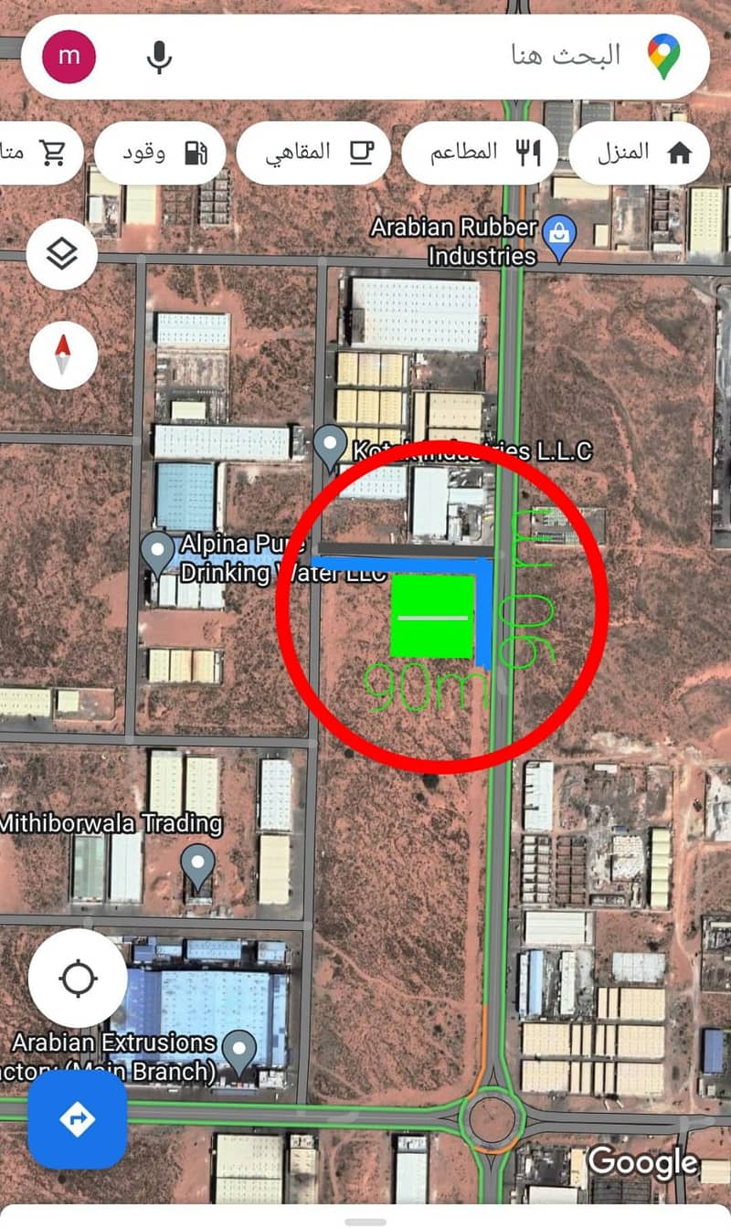For sale industrial land with an area of ​​87,190 square feet