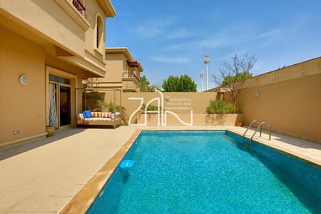 4 Bedroom Villa for Sale in Al Raha Golf Gardens, Abu Dhabi - Exclusive Single Row 4 BR Gardenia Villa with Pool