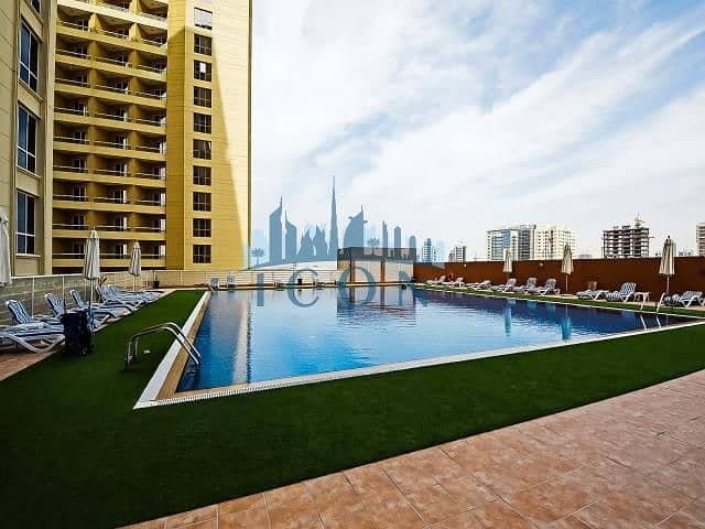 شقة في لاجو فيستا A،لاجو فيستا،مدينة دبي للإنتاج 38000 درهم - 6714774