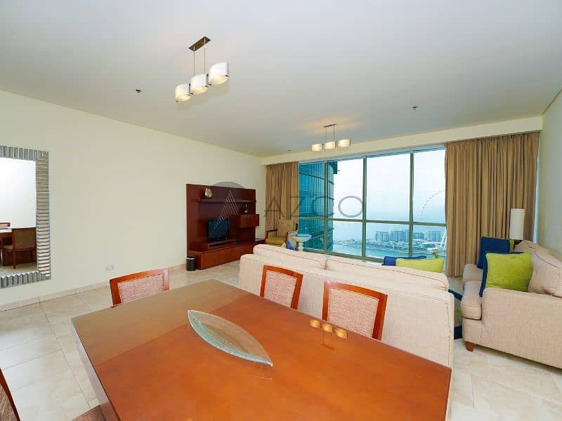 位于朱美拉海滩住宅（JBR），阿尔法坦海洋塔，蓝色海滩大厦 4 卧室的公寓 475000 AED - 6740989