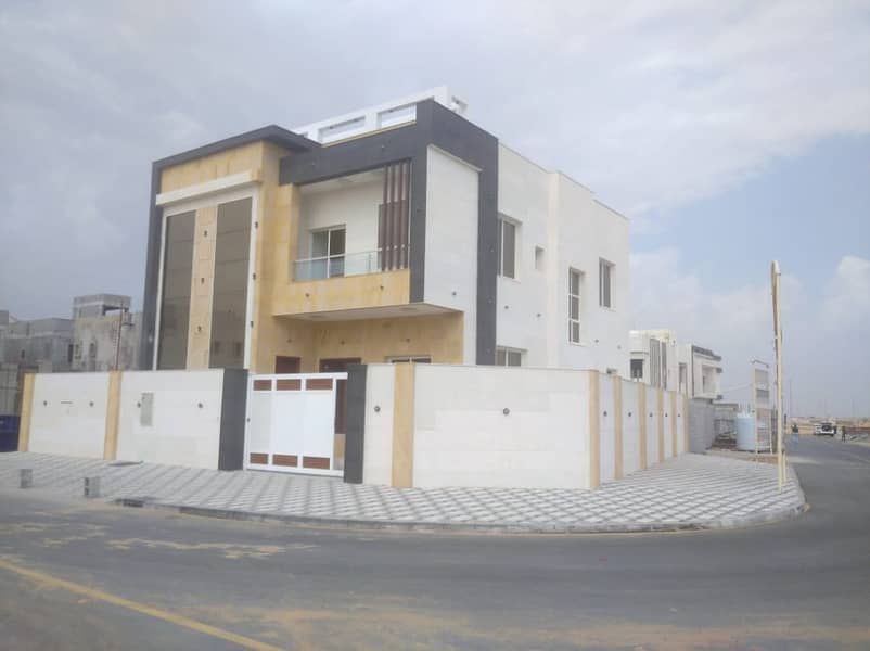 Luxurious villa for sale in Al-Amra, European design, without down payment
