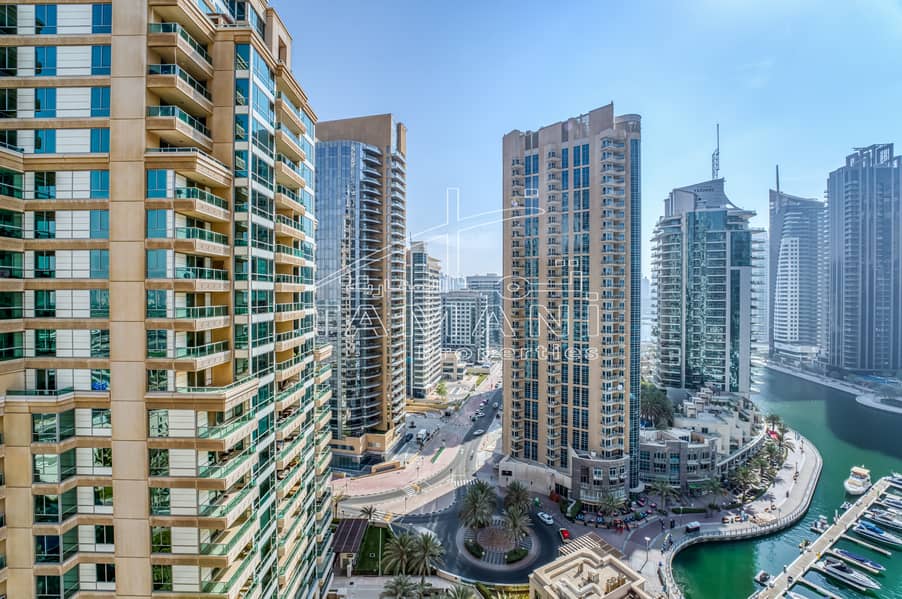 位于迪拜码头，迪拜滨海大厦（怡玛6号大厦），阿尔安巴尔大厦 3 卧室的顶楼公寓 350000 AED - 6746614