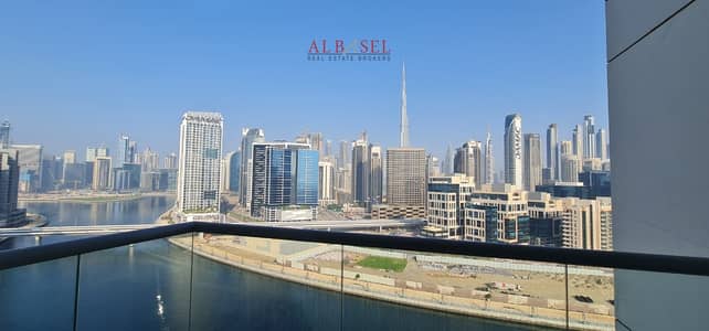 1 Bedroom Flat for Rent in Business Bay, Dubai - Full Cana and Burj Khalifa View | Prime Location | Exclusive Unit | VACANT