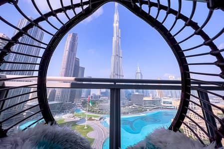 3 Bedroom Flat for Rent in Downtown Dubai, Dubai - Amazing Burj Khalifa  Fountain view 3 br+Maid ,Residence 6