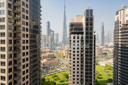 2 Bedroom Apartment for Rent in Downtown Dubai, Dubai - Vacant Now | Full Burj Khalifa View | High Floor