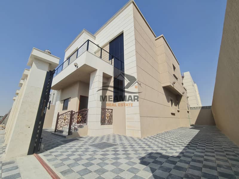 For rent a new 4-room villa in Al-Yasmeen, central air-conditioning
