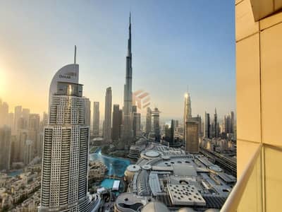 3 Bedroom Apartment for Rent in Downtown Dubai, Dubai - Lavish 3-BR+M | Full Burj & Fountain View | Best Deal!