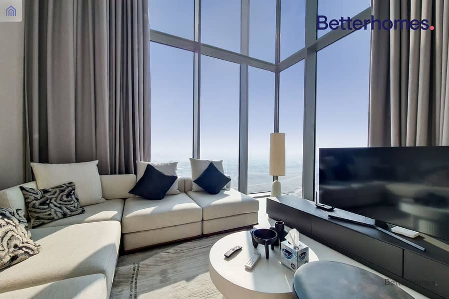 Luxury 1BR Duplex | Fully Furnished | Burj View