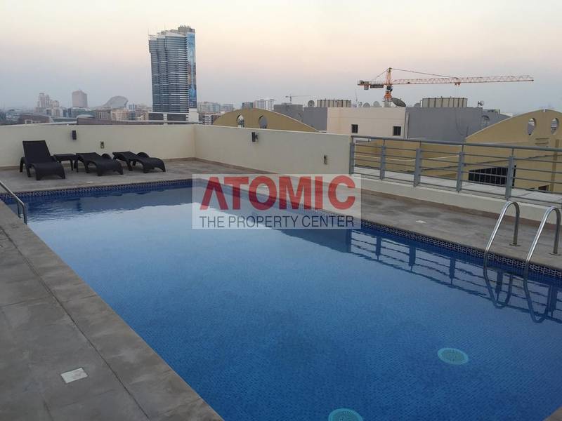 We at Atomic Properties proud to offer you this spacious unfurnished studio or rent with multiple cheques in Pearl Resid