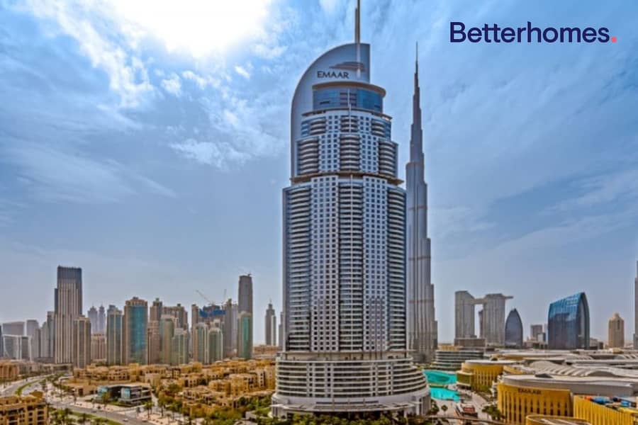1 Bed + Study | Burj Khalifa View | Notice Served