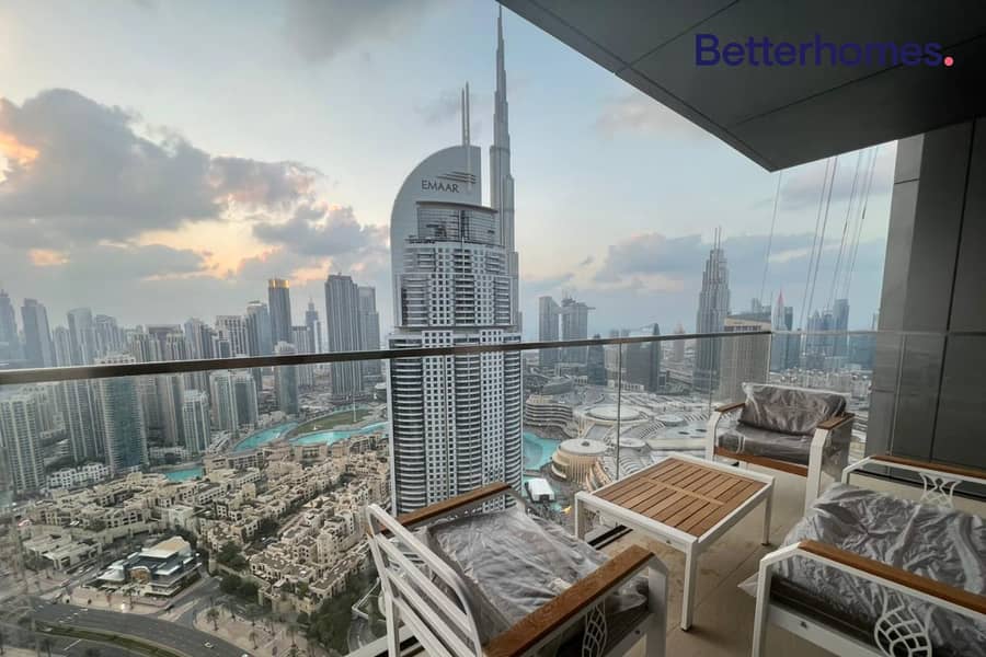 Full Burj and Fountain View | High Floor | Modern
