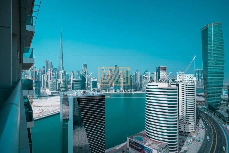 TOP FLOOR | FURNISHED | BURJ-CANAL VIEW | RENTED