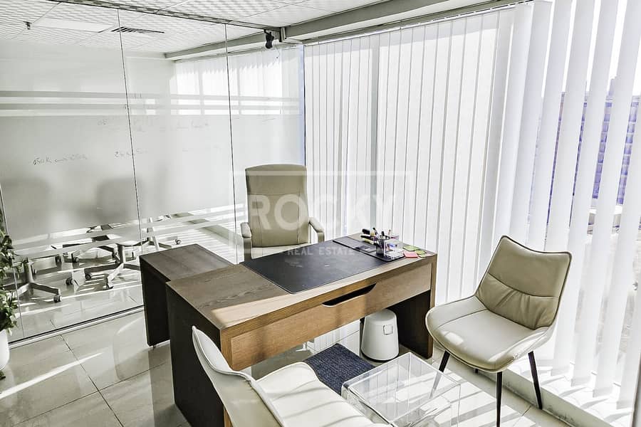 FURNISHED OFFICE|Glass Partition|Good ROI
