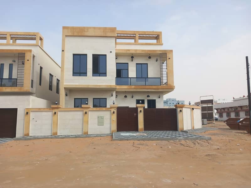 For sale, a personal finishing villa - the finest Ajman villas - modern finishes and decorations - a large building area - freehold for all nationalit