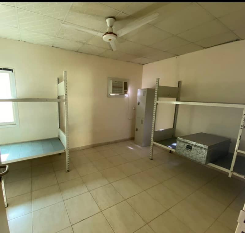 FURNISHED LABOUR CAMP WITH BEDS AND BRAND NEW AC