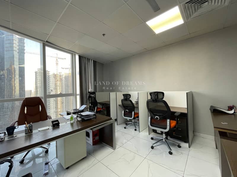 Spacious 280sqft Furnished near Metro  with Parking
