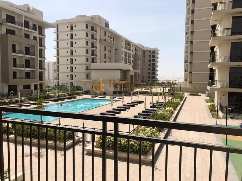 Facing Pool View | Spacious 1BR with Balcony | Low Floor