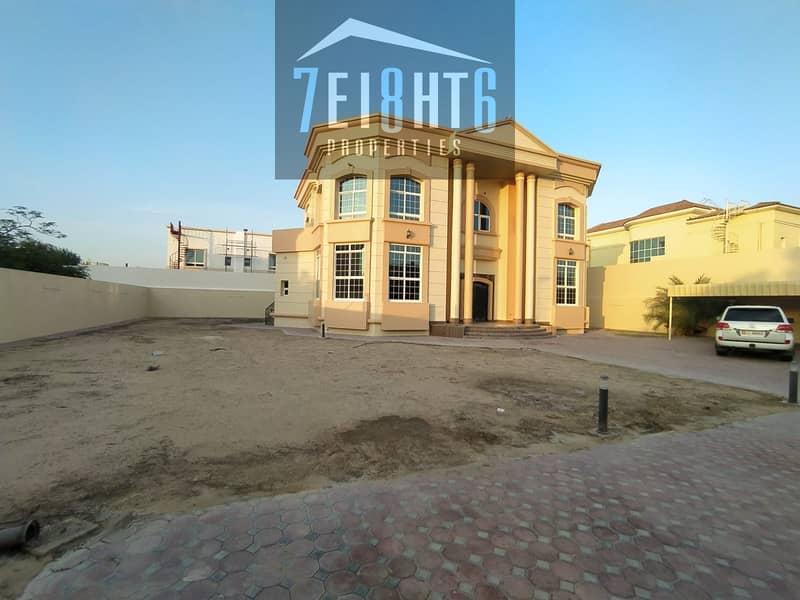 Amazing value: 5 b/r independent villa + maids room + large landscaped garden for rent in Warqaa 3