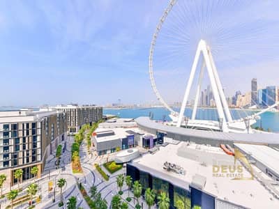 3 Bedroom Apartment for Rent in Bluewaters Island, Dubai - Elegant design | Fully Furnished | Ain Dubai view