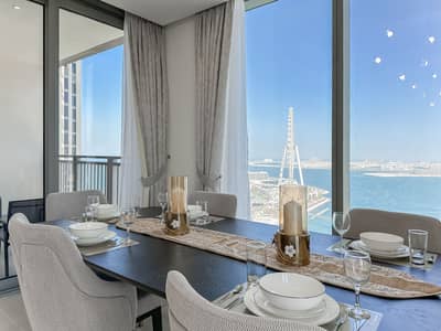3 Bedroom Flat for Rent in Dubai Marina, Dubai - Luxurious 3BR apt, Full Marina View, Sea View and Dubai Eye
