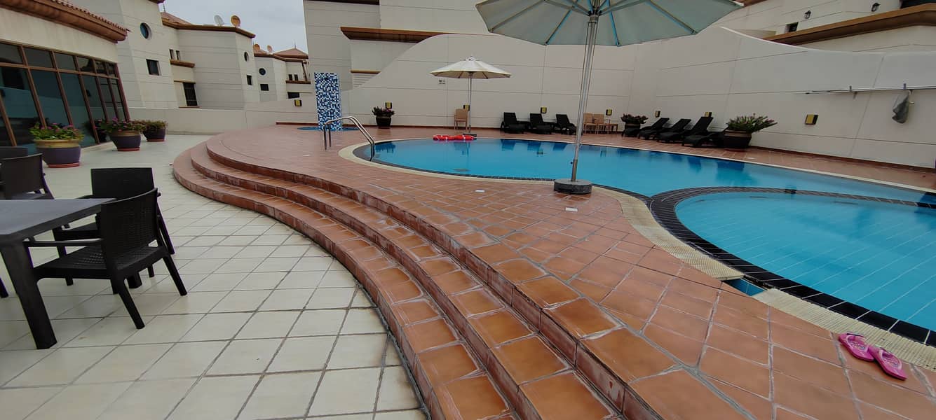 3 Bedroom Hall Villa For Rent 125k with Swimming Pool and  Gym Batten Airport Abu Dhabi in Muroor