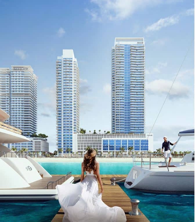 位于迪拜港，艾玛尔海滨社区 1 卧室的公寓 2150000 AED - 6767003