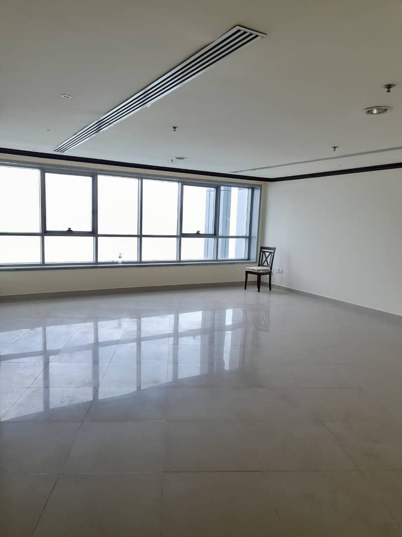 SPACIOUS  !!! FULL SEA VIEW 2 BHK FOR RENT IN CORNICHE TOWER AJMAN FOR 55,000/- WITH MAIDS ROOM ( CHILLER FREE )