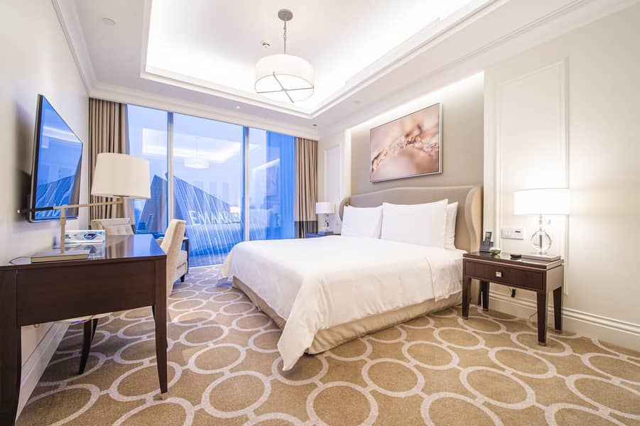 2 bed Address Blvd - Burj view & Fountain View - high floor