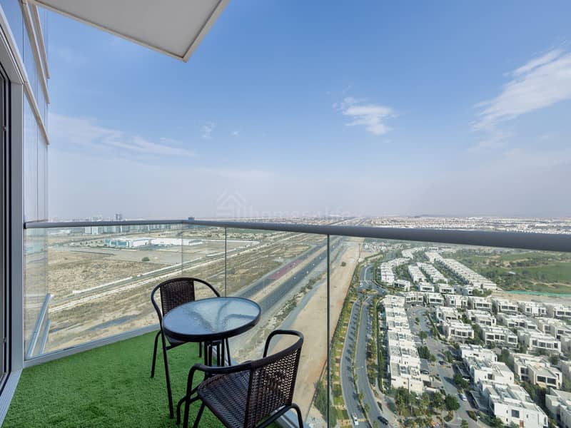 Golf View | Fully Furnished | Service Charge Free