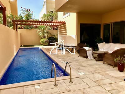 4 Bedroom Villa for Sale in Al Raha Gardens, Abu Dhabi - Corner 4+M Villa in Prime Location Private Pool