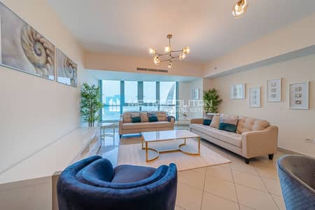 2 Bedroom Apartment for Rent in Al Markaziya, Abu Dhabi - Furnished 2BR | Captivating Sea View | Stay Here
