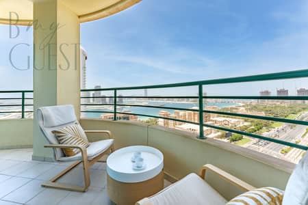 2 Bedroom Apartment for Rent in Dubai Marina, Dubai - Elegantly colored 2BR with stunning Sea Views