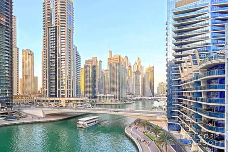 2 Bedroom Flat for Rent in Dubai Marina, Dubai - Full Marina View | Large Terrace | 2 Bed