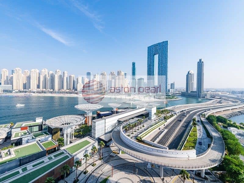 Vacant|Fully Furnished | 3 BR+M|Sea Dubai Eye View