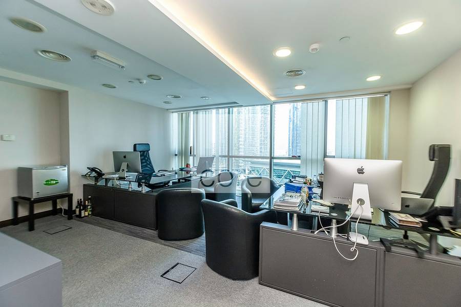 9 Fitted office with view in Indigo